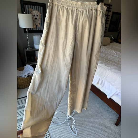 Open Edit creamy beige wide-leg pants, size XL - Picture 2 of 12